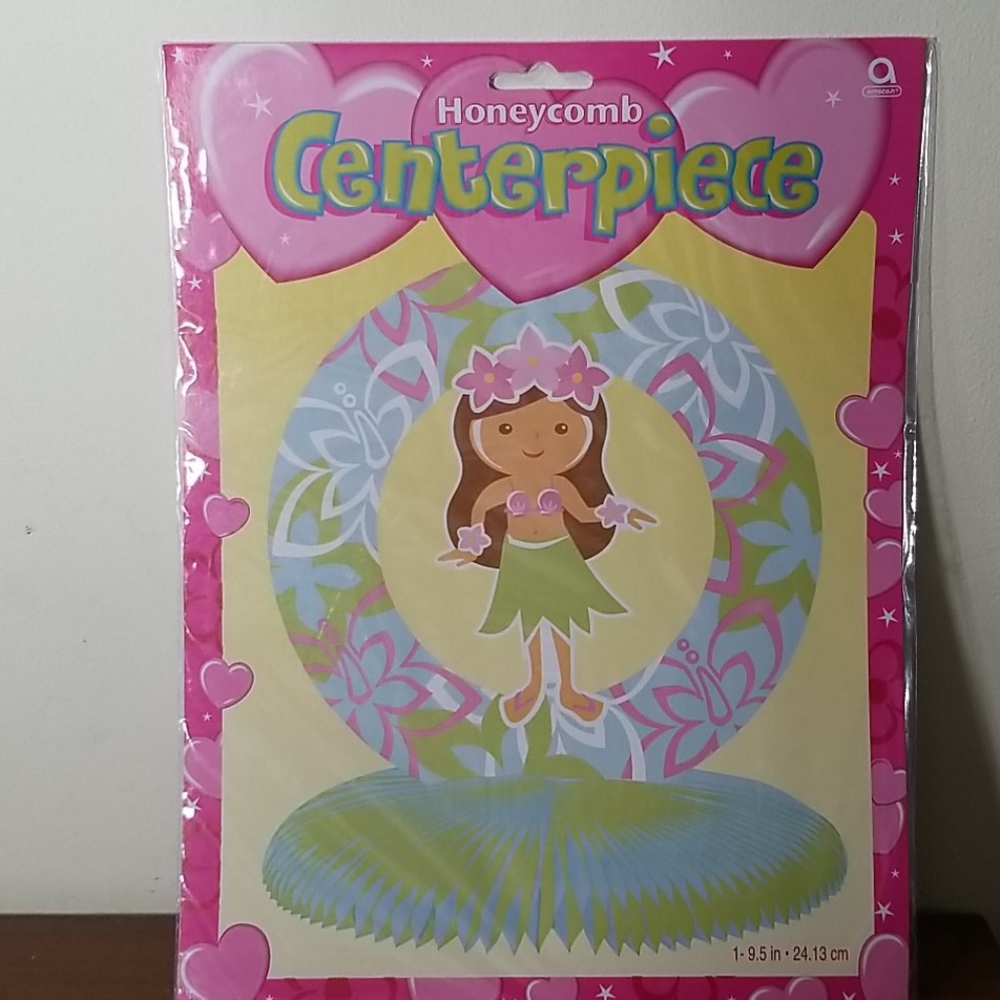 🌴💲2️⃣ 🌴❗Hula Girl Honeycomb Centerpiece